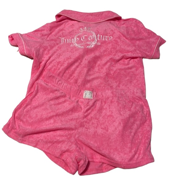 Juicy Couture Other - NWT Juicy couture pink terrycloth pajama set large